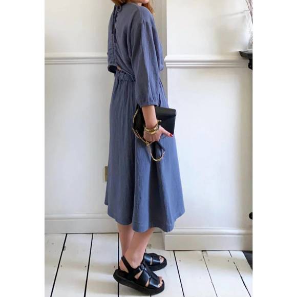 NEW BEAUMONT ORGANIC elizi dress in pewter - Picture 2 of 3